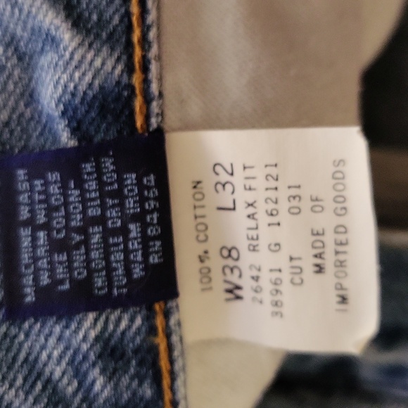 Structure Denim Jeans Mens 38x32 Vintage Fashion - Picture 8 of 13